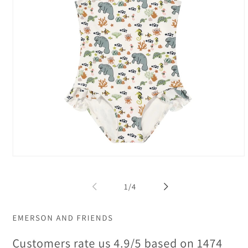 Emerson and Friends Baby Bodysuit with Animal Print